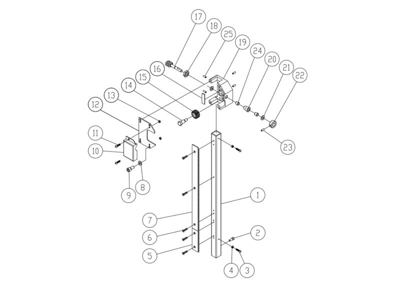 JWBS-15 Guide Bar Bracket Assembly