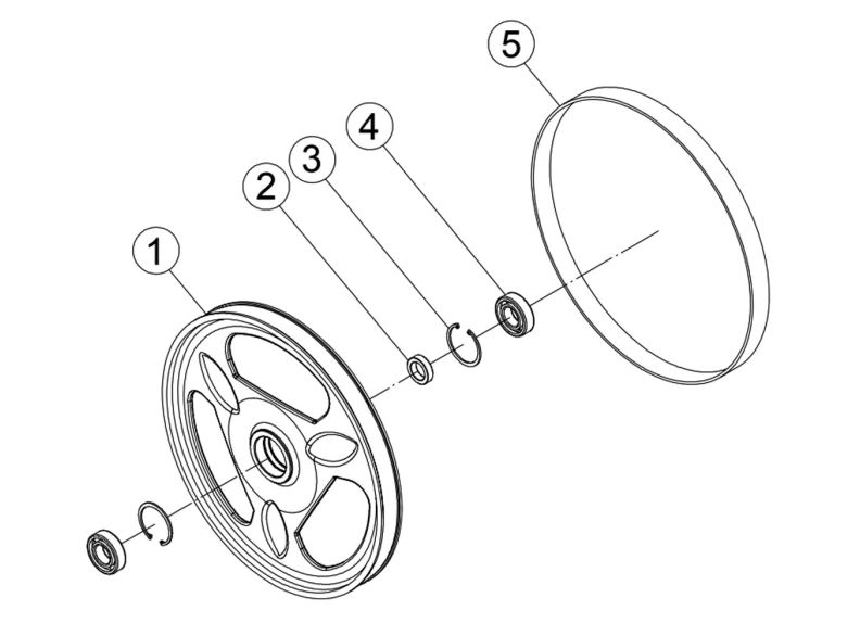 JWBS-15 Upper Wheel Assembly