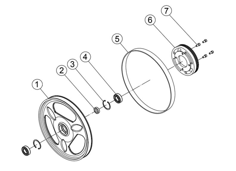 JWBS-15 Lower Wheel Assembly