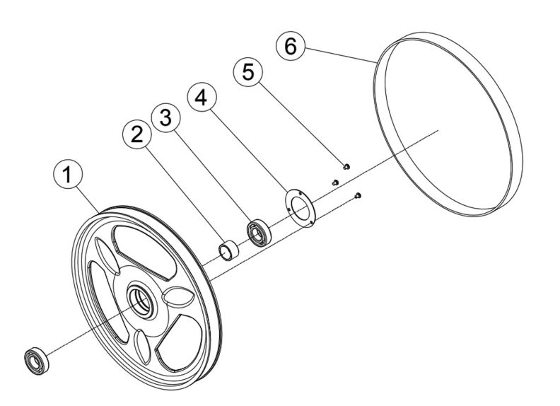 JWBS-18-3 Upper Wheel Assembly