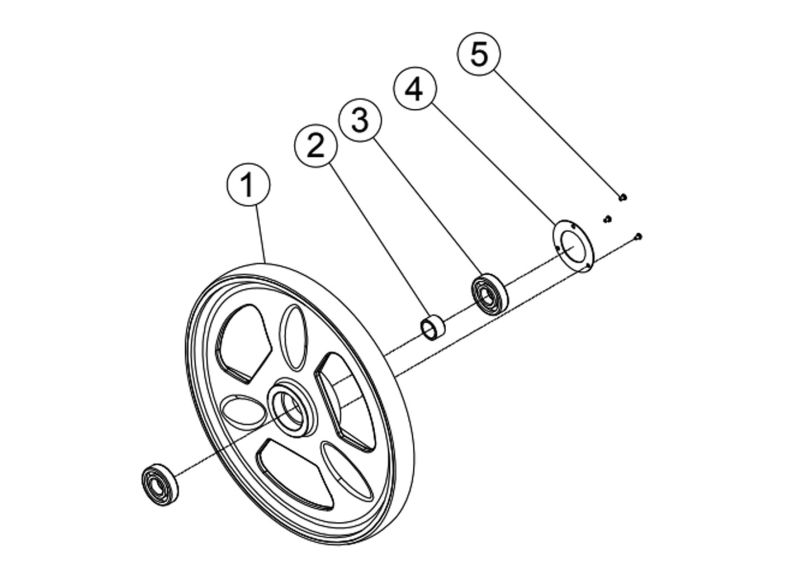 JWBS-20-5 Upper Wheel Assembly