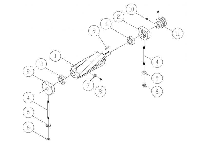 JWJ-8HH Cutterhead Assembly