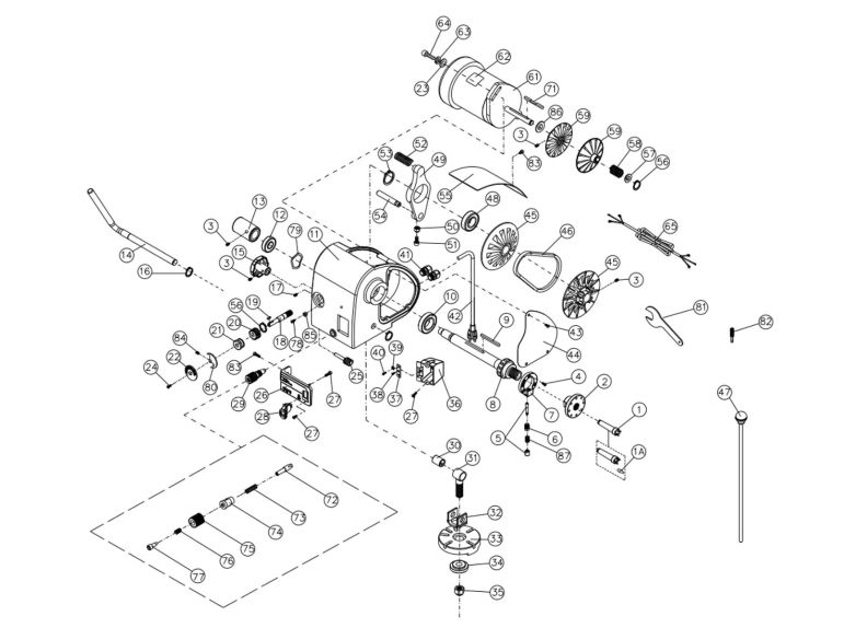 JWL-1440VS Headstock Assembly