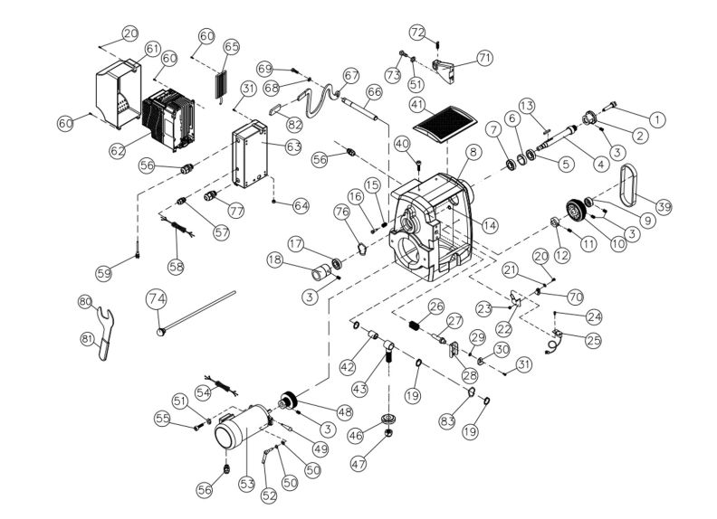 JWL-1640EVS Headstock Assembly