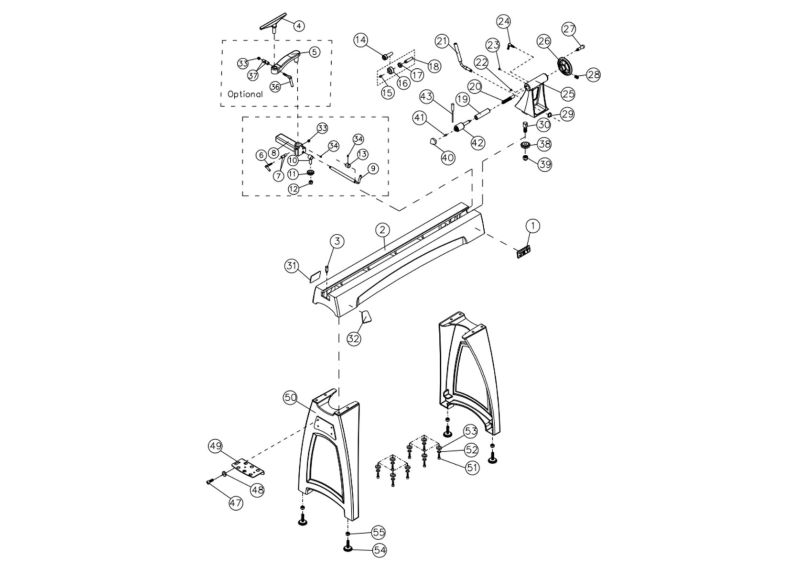 JWL-1640EVS Bed and Stand Assemblies