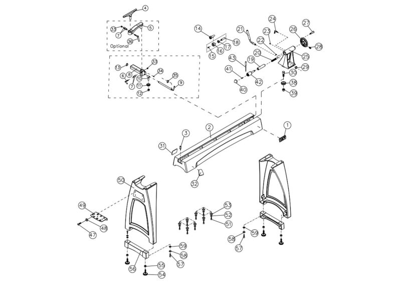 JWL-1840EVS Bed and Stand Assembly