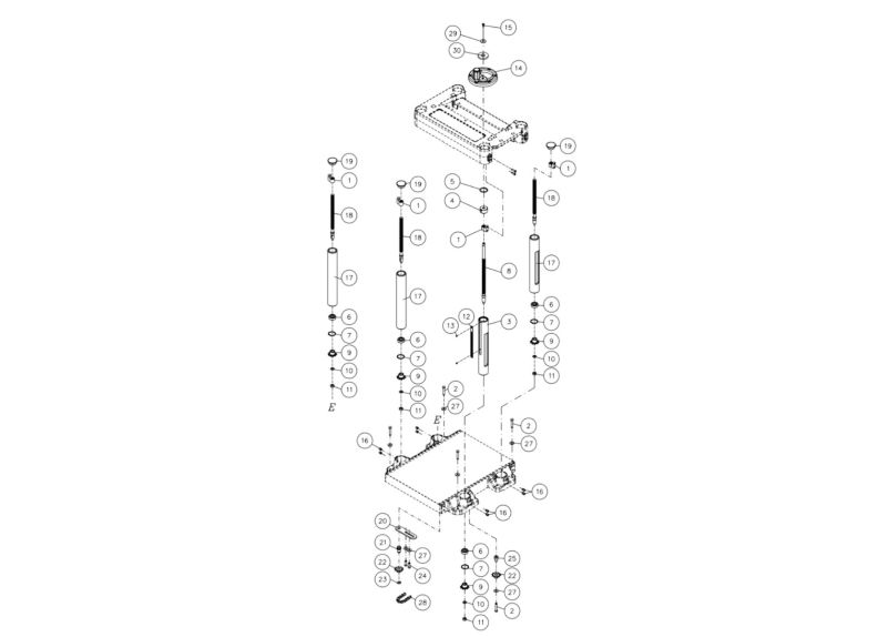 JWP-15BHH Column Assembly