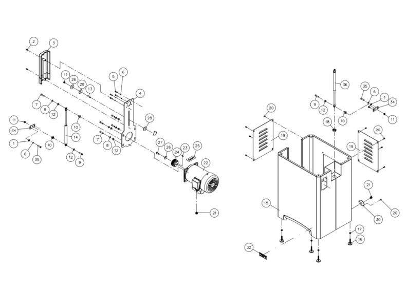 JWP-15BHH Cabinet Assembly