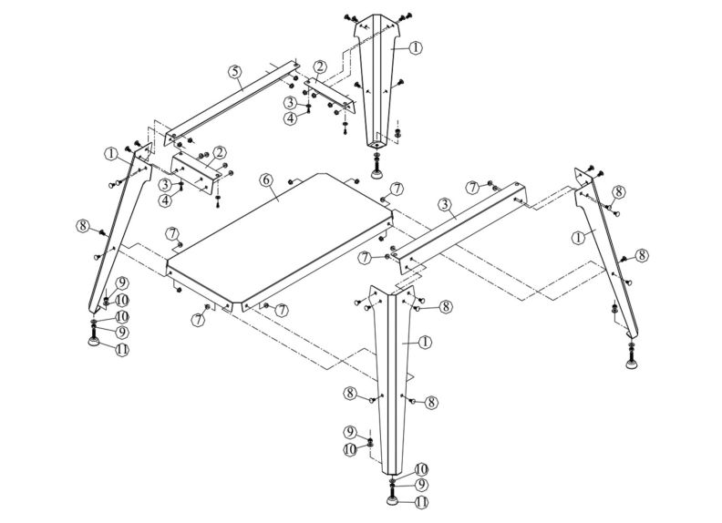 JWDS-1632 Open Stand Assembly
