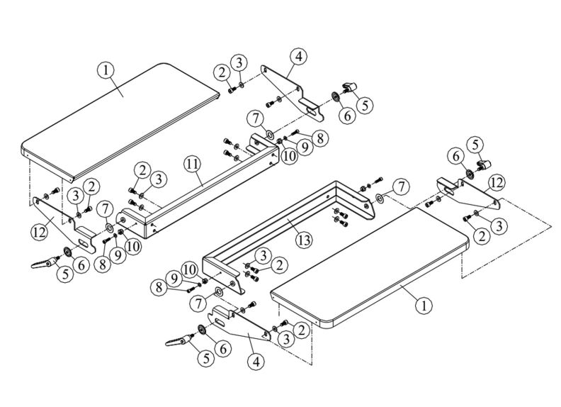 JWDS-2244 Infeed-Outfeed Tables