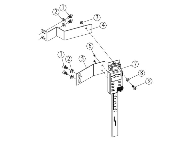 JWDS-2550 Closed Stand Digital Readout