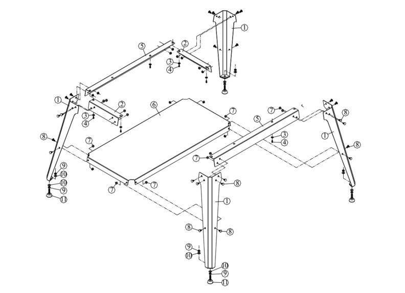 JWDS-2550 Closed Stand Open Stand Assembly