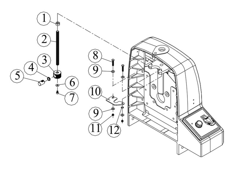 JWDS-2550 Closed Stand Depth Stop Assembly 