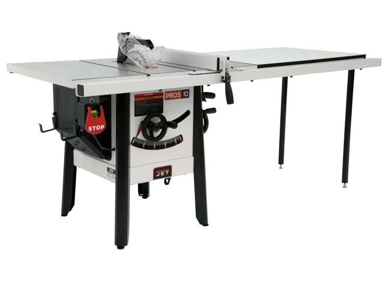 The JPS-10 1.75 HP 115V 52" Proshop Tablesaw with Cast wings