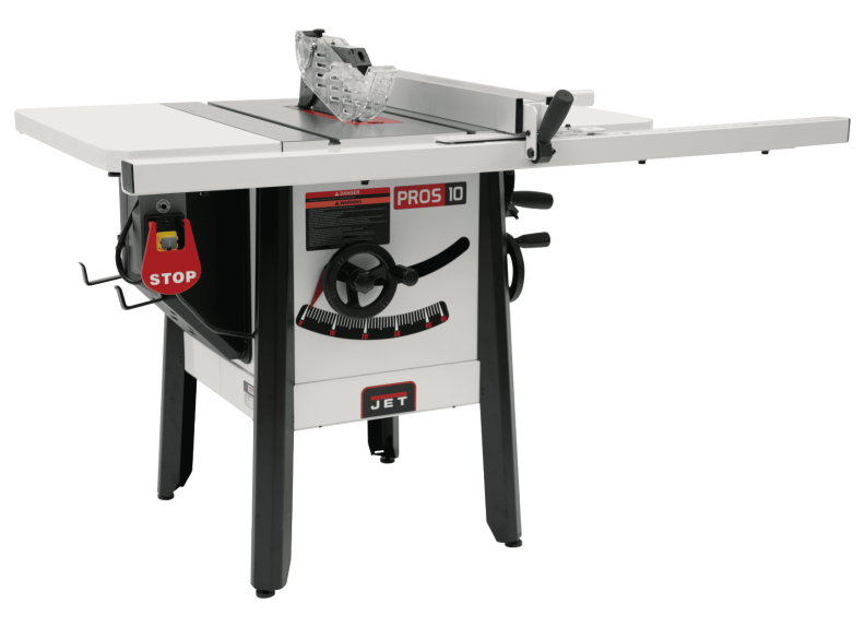 The JPS-10 1.75 HP 115V 30" Proshop Tablesaw with Steel wings