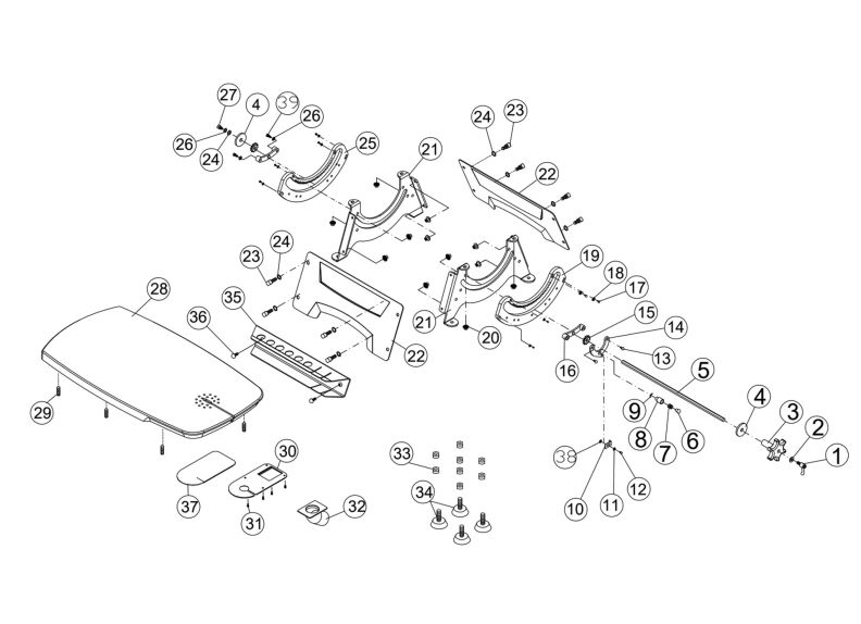 JWSS-22B Table and Cabinet Assembly