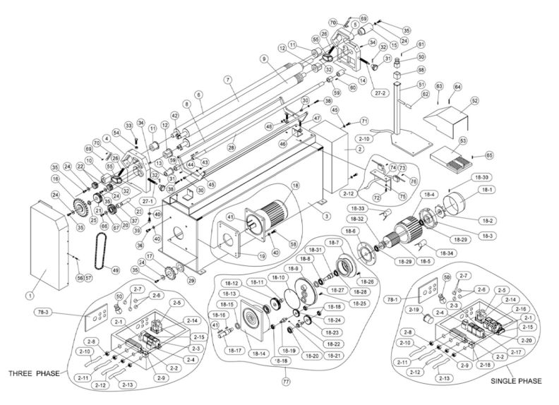 ESR-1650-1T Complete Machine
