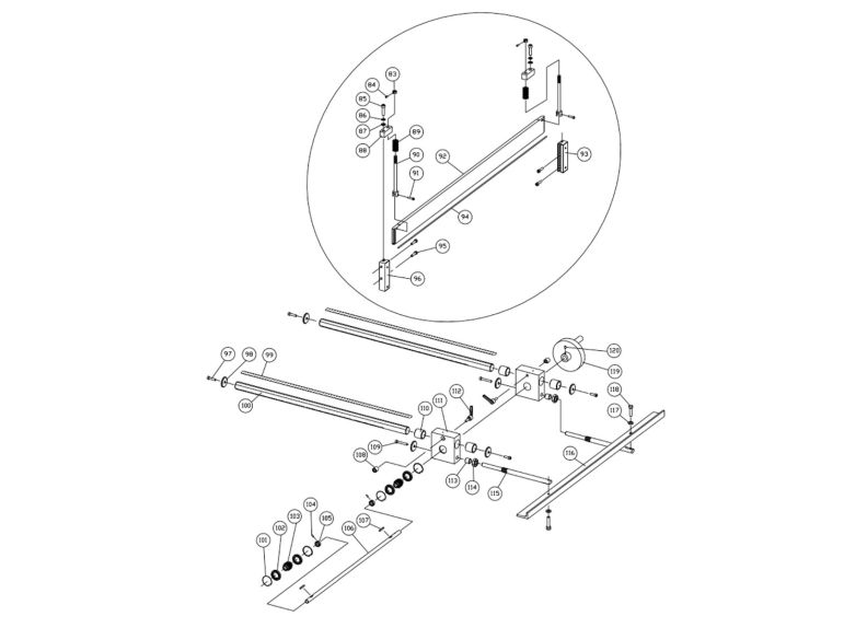 HS1452-1T Rear Stop and Press Plate