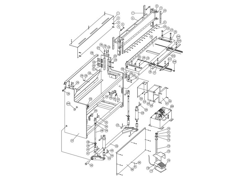 HS1452-3T Hydraulic Shear Assembly