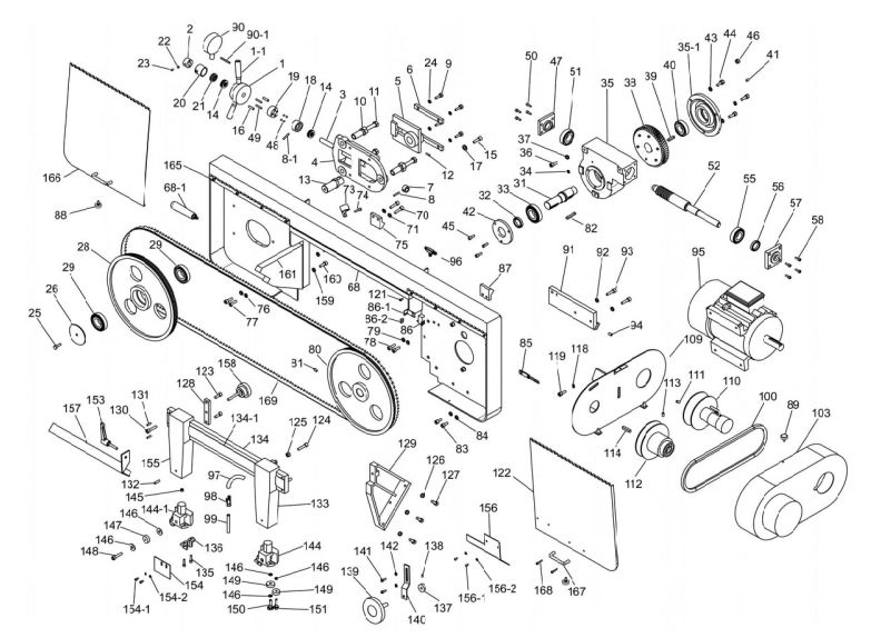 EHB-916V Saw Arm Assembly