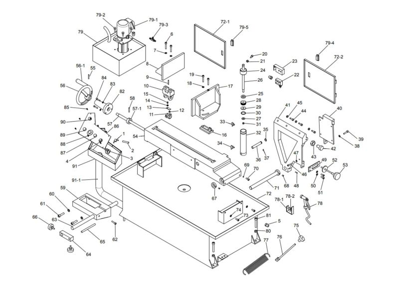 EHB-1018V Stand and Bed Assembly