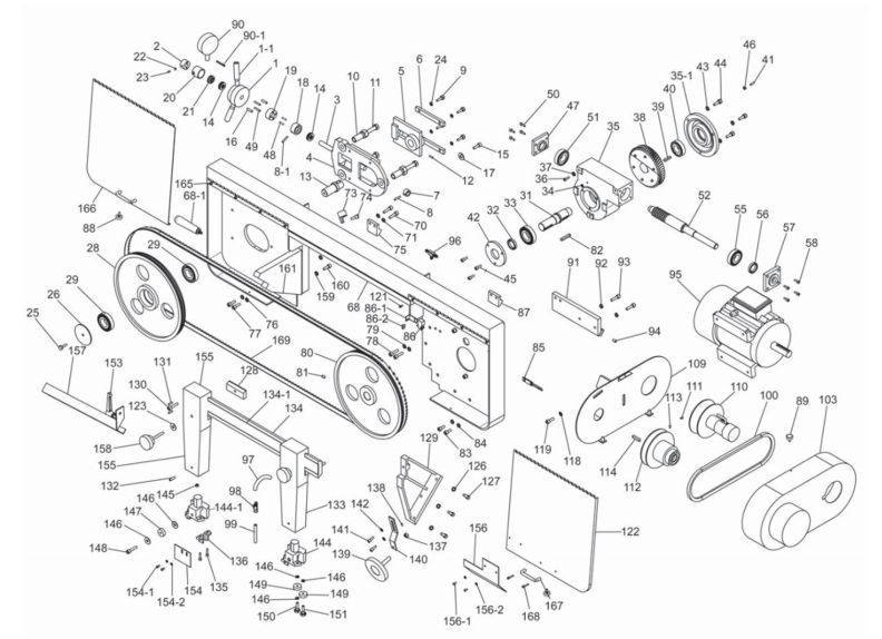 EHB-1018VM Saw Arm Assembly