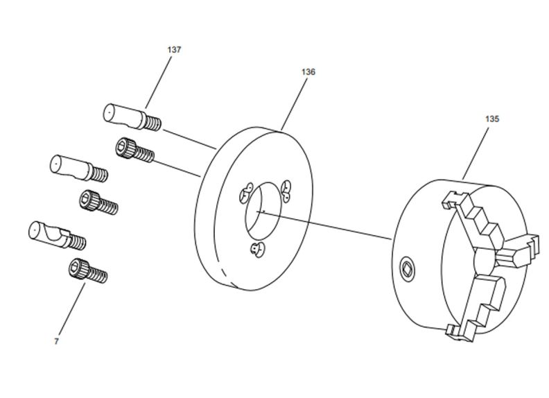 E-1236VS Chuck Assembly