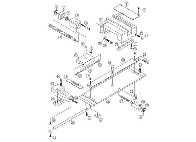 E-1340VS Taper Attachment Assembly