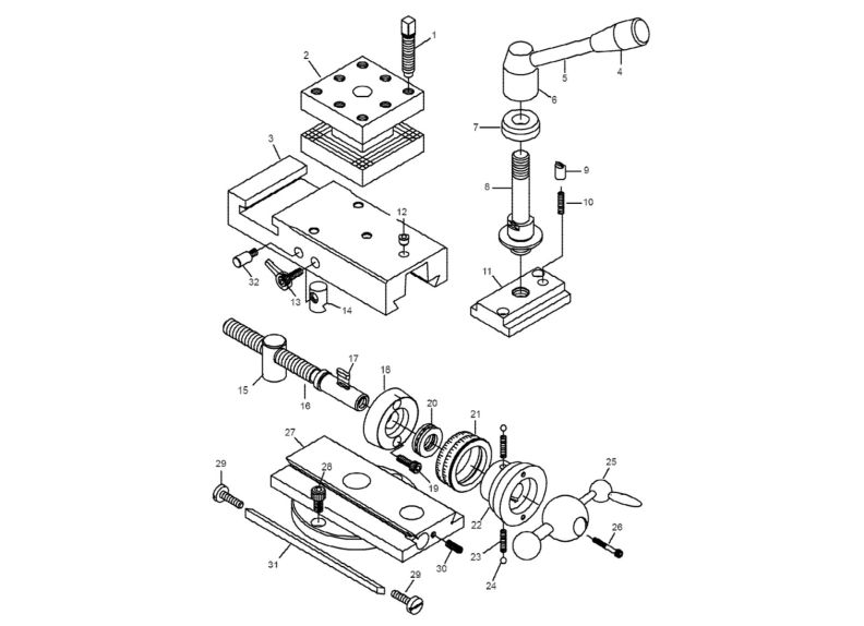 E-1440VS Tool Post Assembly