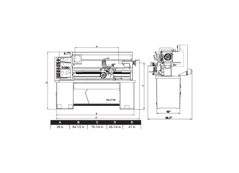 JET E-1440VS Elite 14x40 JET EVS Lathe | JET Tools