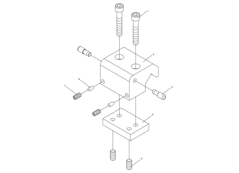 EGH-1740 Bed Stop Assembly