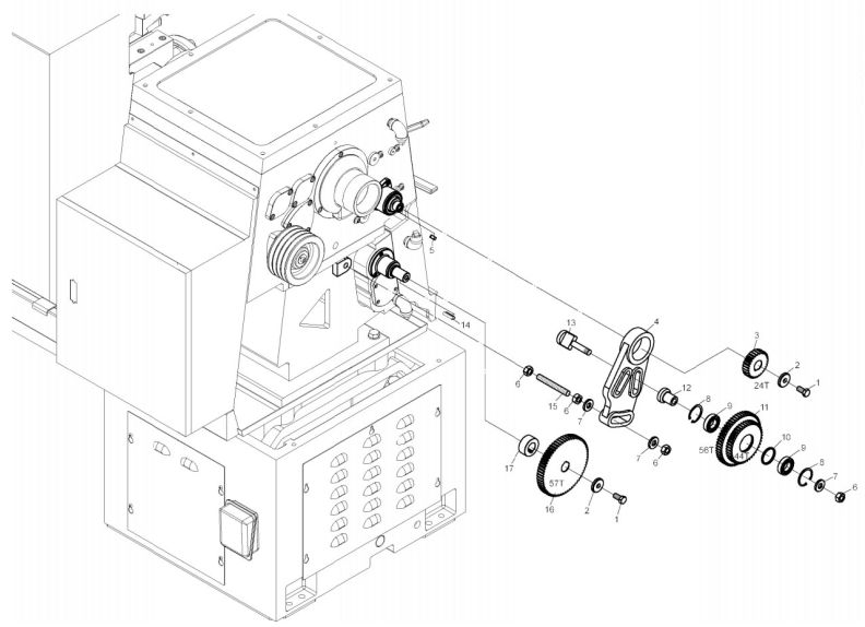 EGH-2180 End Gear Imperial