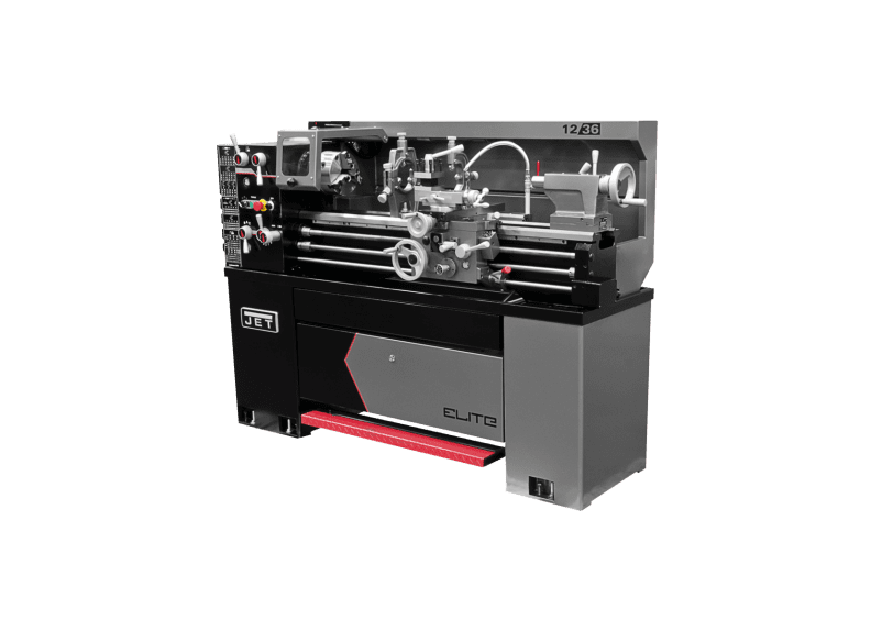 E-1236VS With ACU-RITE 303 CSS DRO With Taper Attachment and Collet Closer