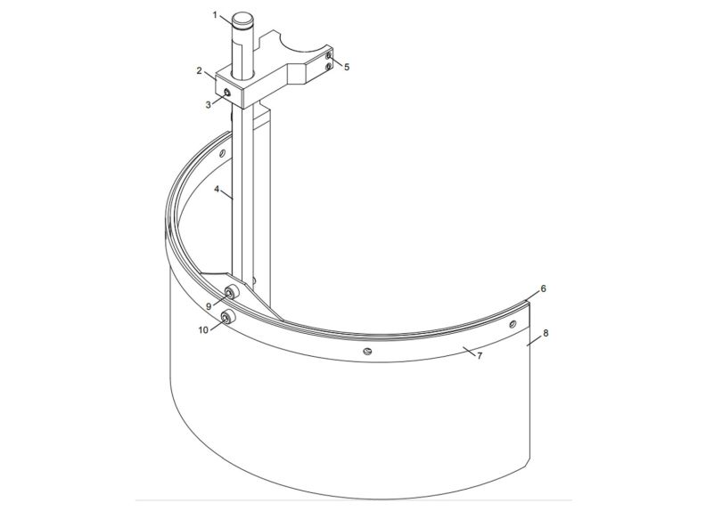 ETM-949EVS Spindle Shaft Guard Assembly