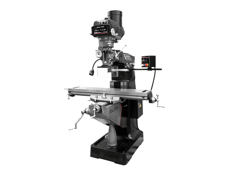 ETM-949 Mill with 3-Axis ACU-RITE 303 (Quill) DRO and X, Y, Z-Axis JET Powerfeeds