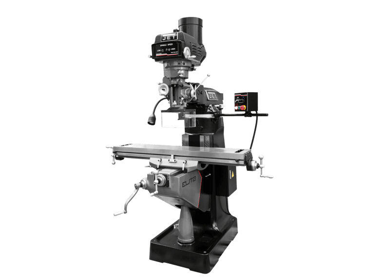 ETM-949 Mill with 2-Axis Newall DP700 DRO and X, Y, Z-Axis JET Powerfeeds