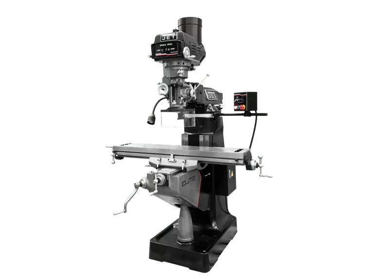 ETM-949 Mill with 3-Axis ACU-RITE 203 (Knee) DRO and Servo X-Axis Powerfeed and USA Air Powered Draw Bar
