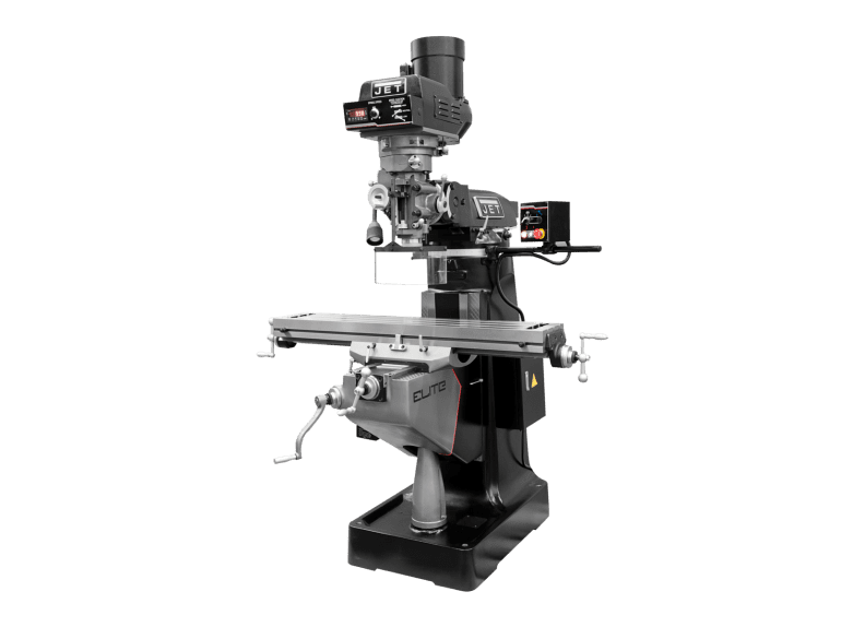 EVS-949 Mill with X, Y, Z-Axis JET Powerfeeds and USA Made Air Draw Bar