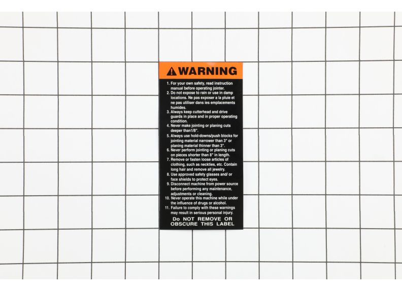 Warning Label | JEB-S07