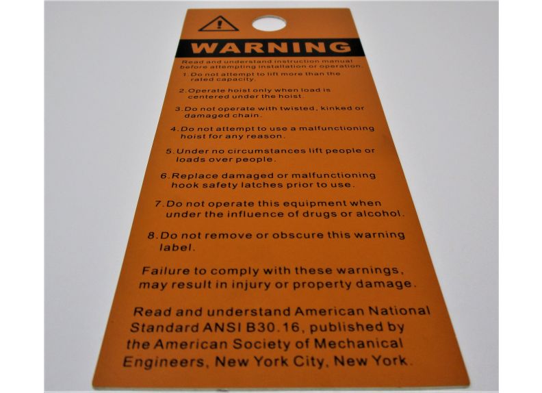 Warning Card | JSH275-55