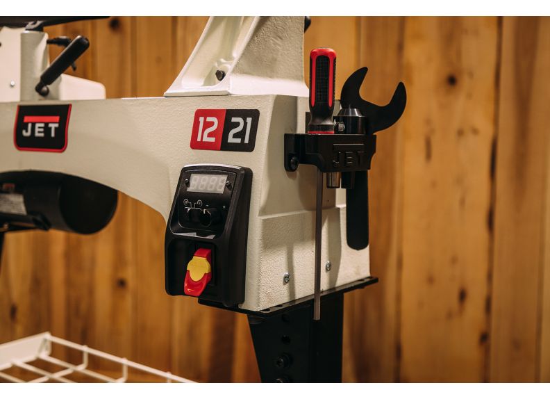 ゆちゃ JWL-1221VS 12ft x 21ft Variable Speed Wood Lathe | JET Tools