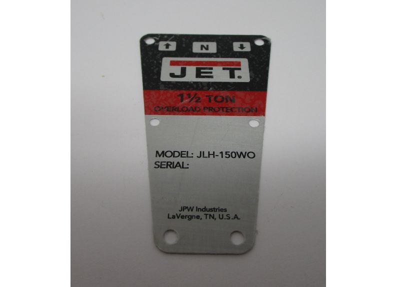 Nameplate Jlh-160 | LM000193