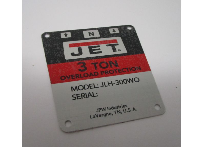 Nameplate Jlh-300 | LM000195