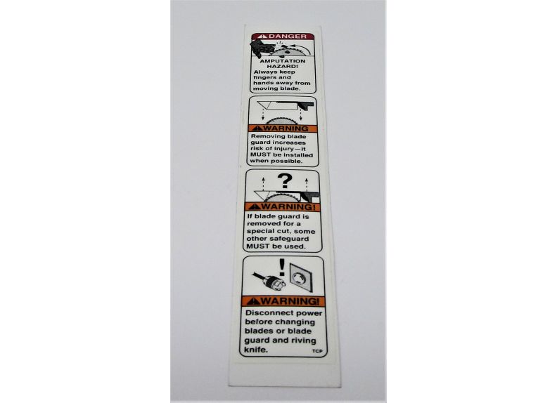 Warning Label - Blade Guard | LM000315