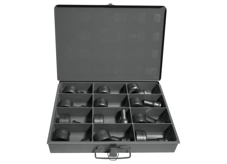 12 Piece Standard Round Punch & Die Set with Storage Case | PD1220