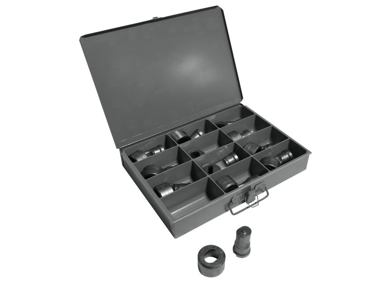 12 Piece Oblong Punch & Die Set with Storage Case
