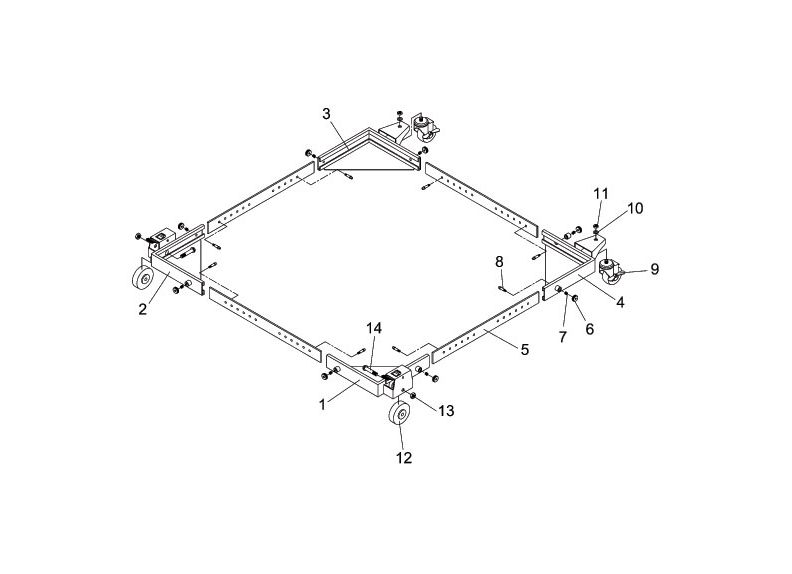Powermatic JMB-UMB-HD Universal Mobile Base | JET Tools