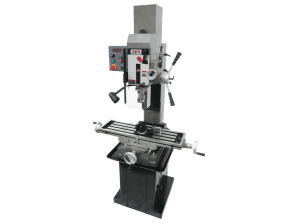 JMD-45VSPFT Variable Speed Geared Head Square Column Mill/Drill with Power Downfeed & Newall DP700 2-Axis DRO & X-Axis Powerfeed