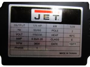 JET — Flood Coolant System for 2221VS Drill Press 1hp 1 phase 115/220V 