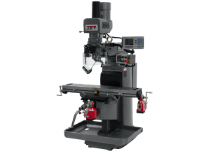JTM-1050EVS2/230 Mill With 3-Axis Acu-Rite 203 DRO (Knee) With X and Y-Axis Powerfeeds and Air Powered Draw Bar